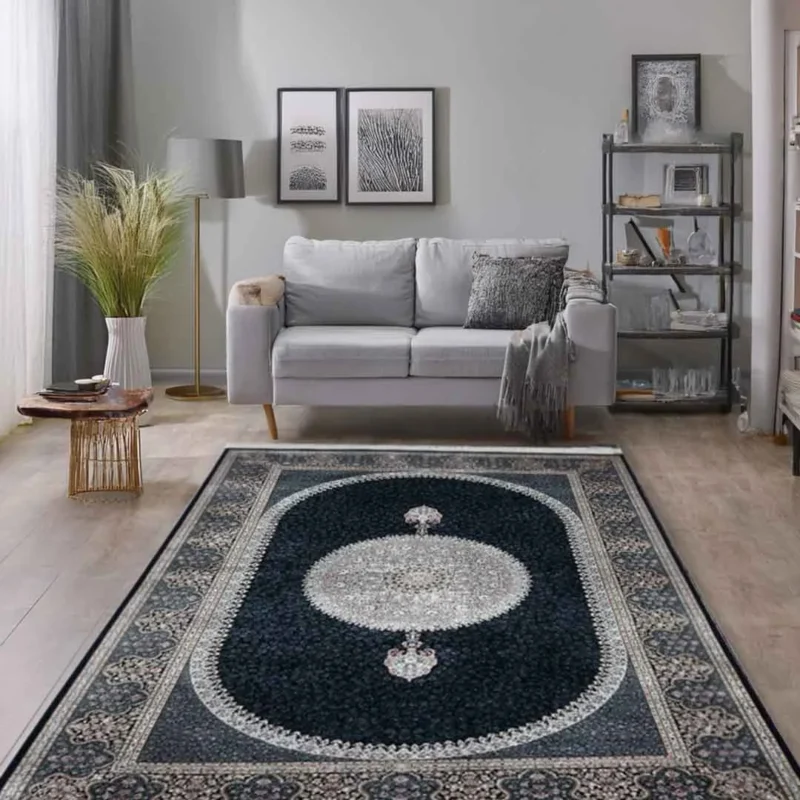 Minyatur Oval Medallion Persian Rug - Image 3
