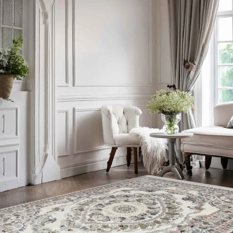 Minyatur Vintage Palace Oval Center Rug - Image 5