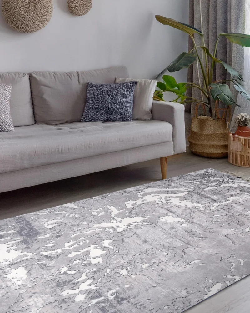 Ruby Abstract Marble Rug - Image 2