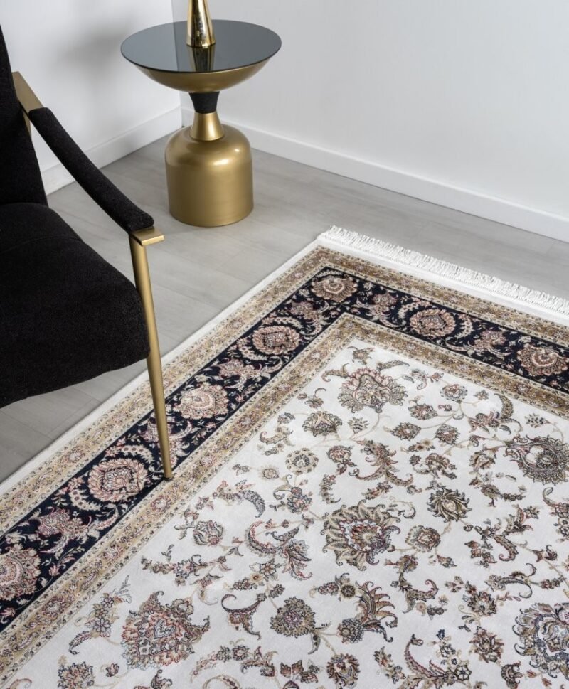 Minyatur Persian Garden Ivory Boteh Rug - Image 2
