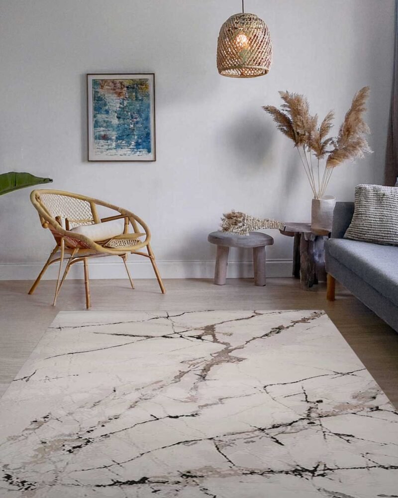 Ruby White Marble Vein Rug - Image 6