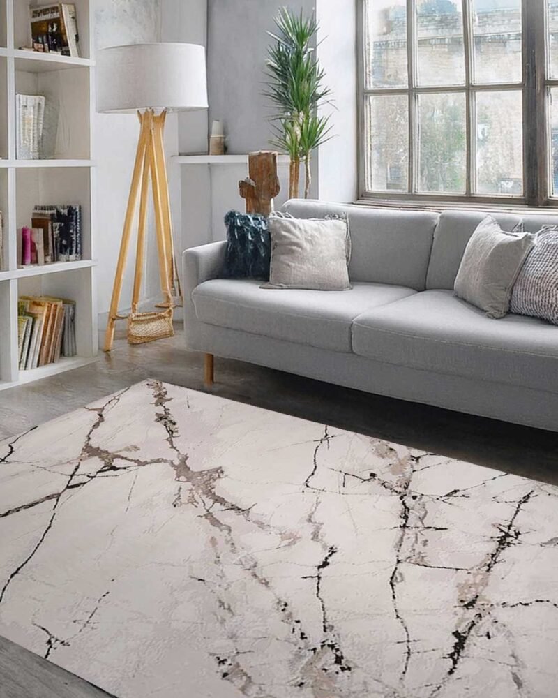 Ruby White Marble Vein Rug - Image 5