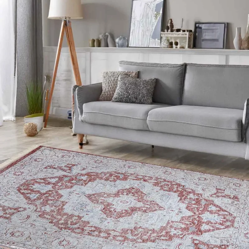 Emerald Rustique Rug – 2301A-ROSE/ROSE - Image 2