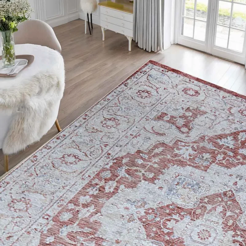 Emerald Rustique Rug – 2301A-ROSE/ROSE - Image 3