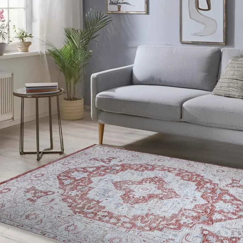Emerald Rustique Rug – 2301A-ROSE/ROSE - Image 4