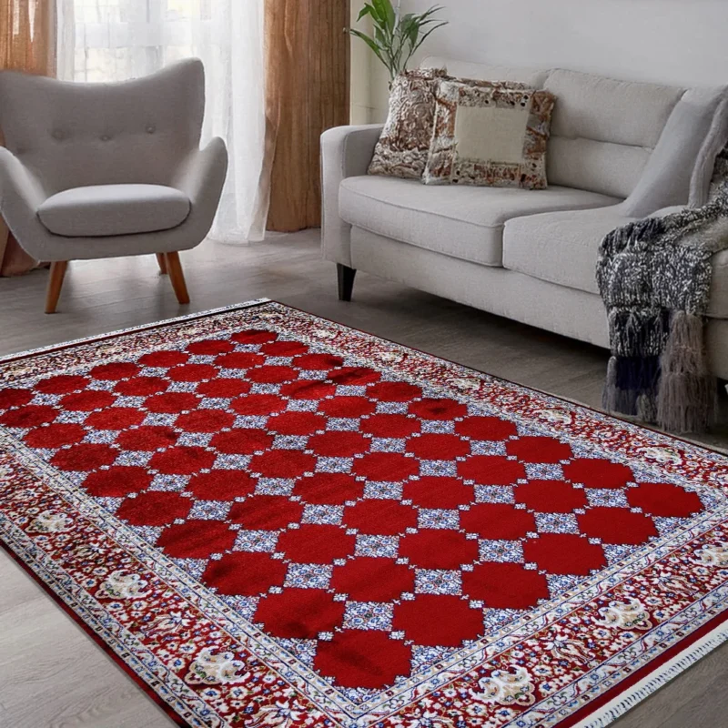 Bukhara Red Elegance Rug | A636A-E3333-RED/RED - Image 4