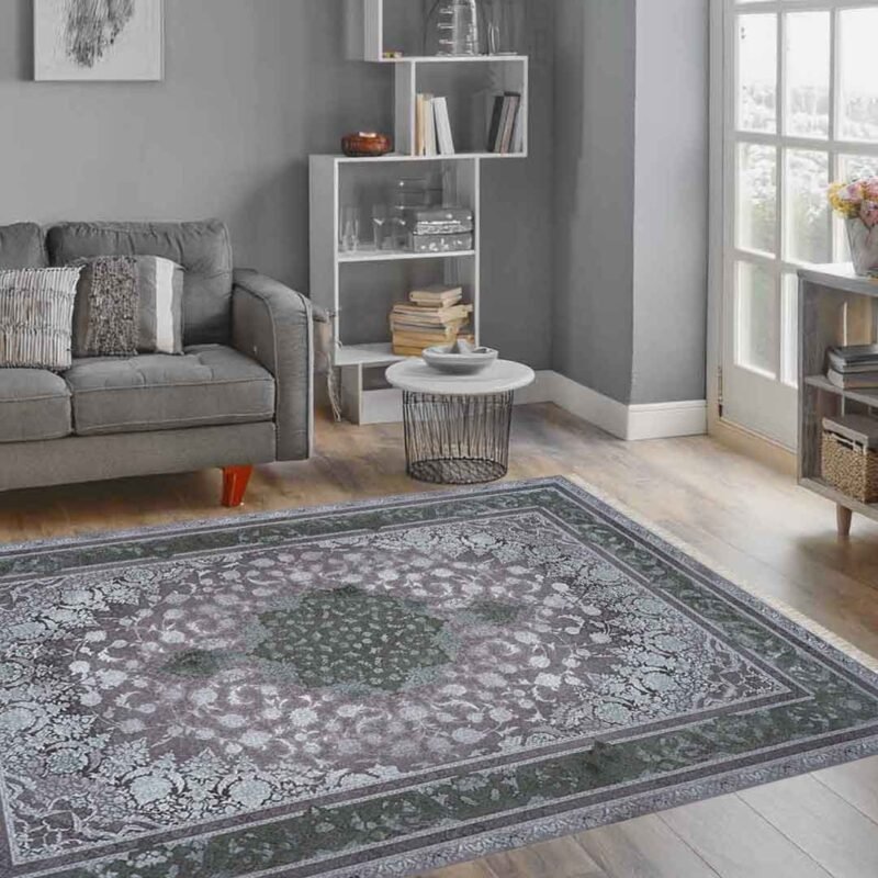 Emerald Maniya Green Elegance Rug | E-122 - Image 2