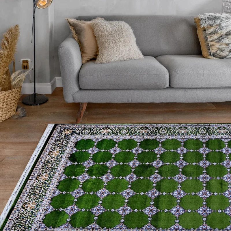 Bukhara Green Elegance Rug | A636A-E3344-GREEN/GREEN - Image 4