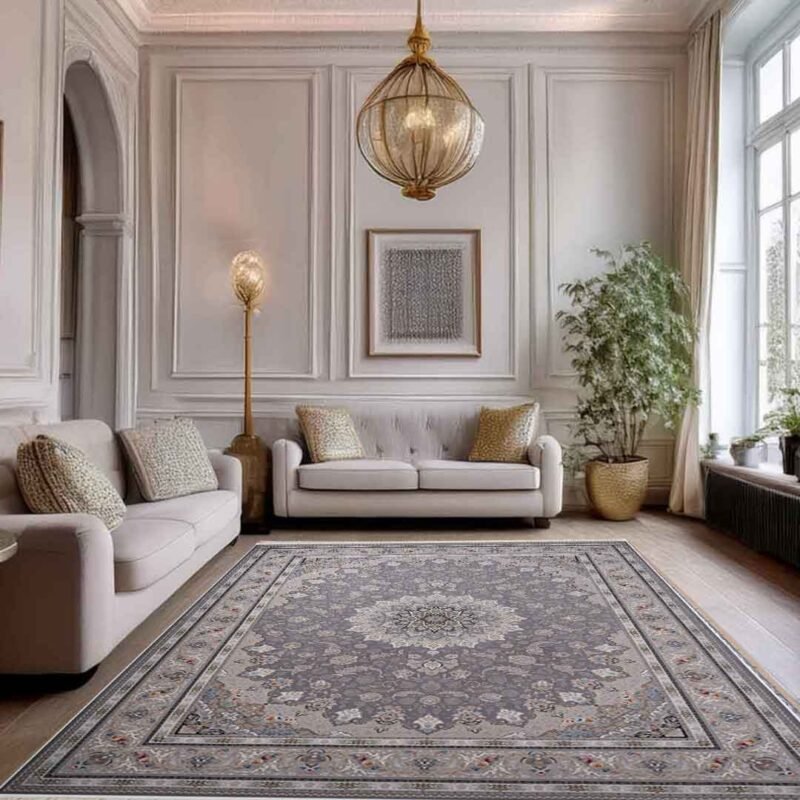 Emerald Mahan Light Grey Rug | E-161 - Image 2