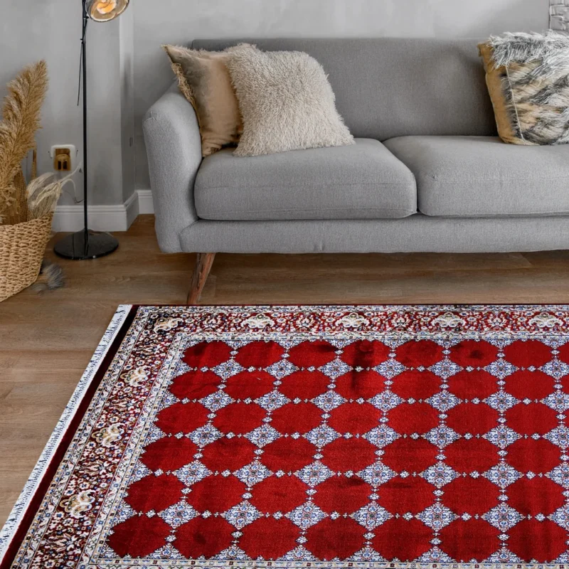 Bukhara Red Elegance Rug | A636A-E3333-RED/RED - Image 5