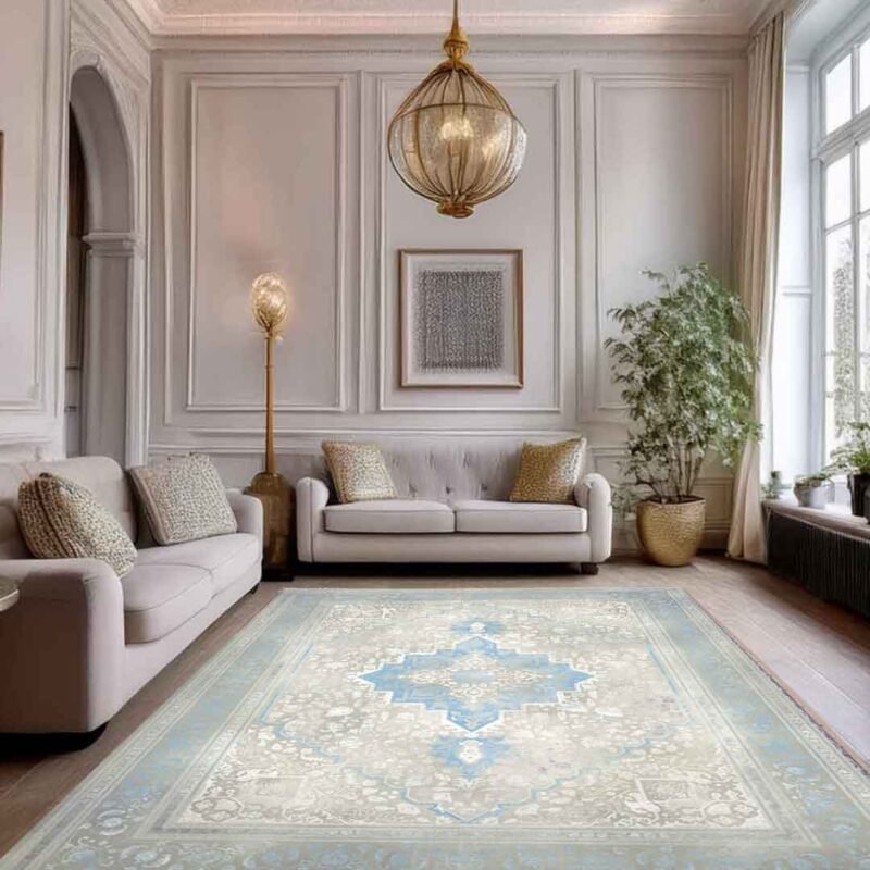 Emerald Hirad Blue Rug | E-125 - Image 2
