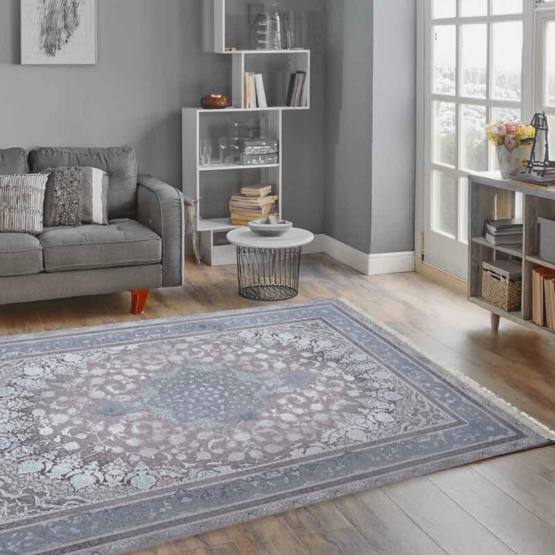 Emerald Maniya Blue Elegance Rug | E-122 - Image 2