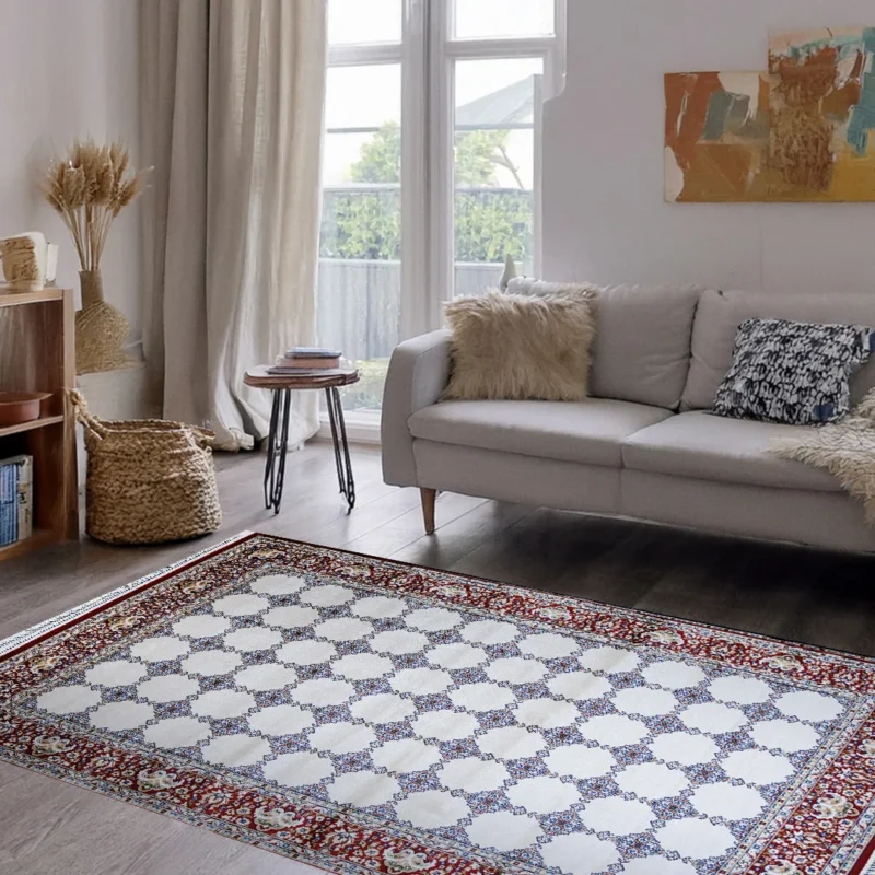 Bukhara Red Beige Elegance Rug | A636B-E3338-RED/BEIGE - Image 5