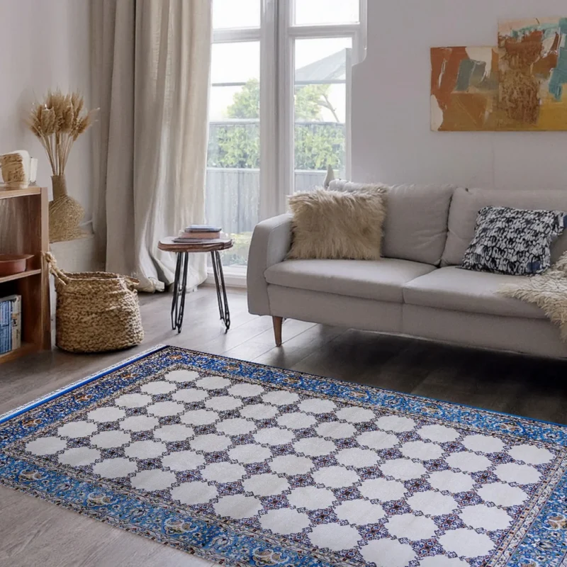 Bukhara Blue Beige Elegance Rug | A636B-E3318-BLUE/BEIGE - Image 4