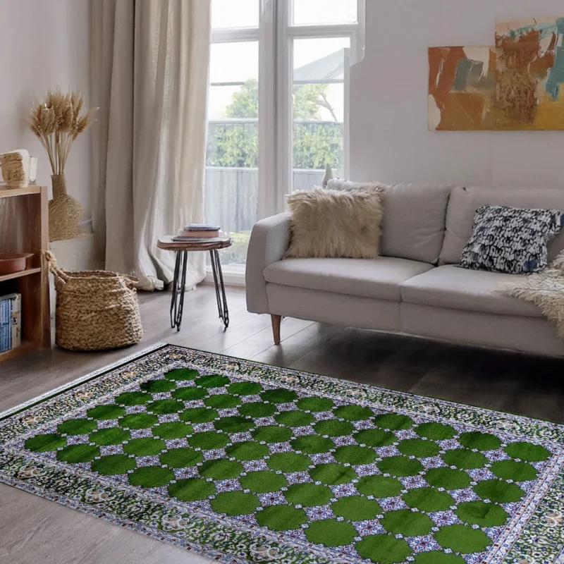 Bukhara Green Elegance Rug | A636A-E3344-GREEN/GREEN - Image 2