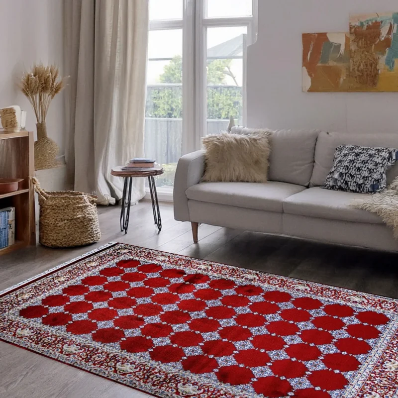 Bukhara Red Elegance Rug | A636A-E3333-RED/RED - Image 3