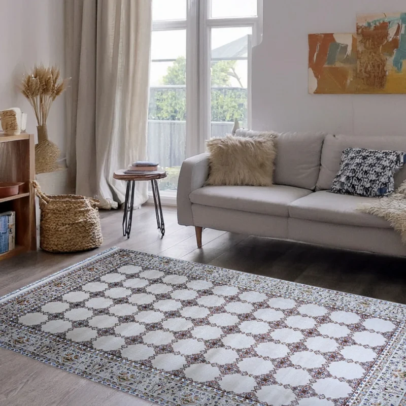 Bukhara Beige Elegance Rug | A636A-E3488-BEIGE/BEIGE - Image 3