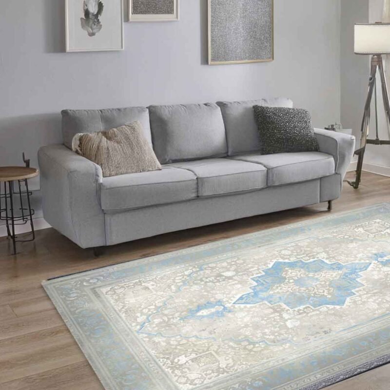 Emerald Hirad Blue Rug | E-125 - Image 5