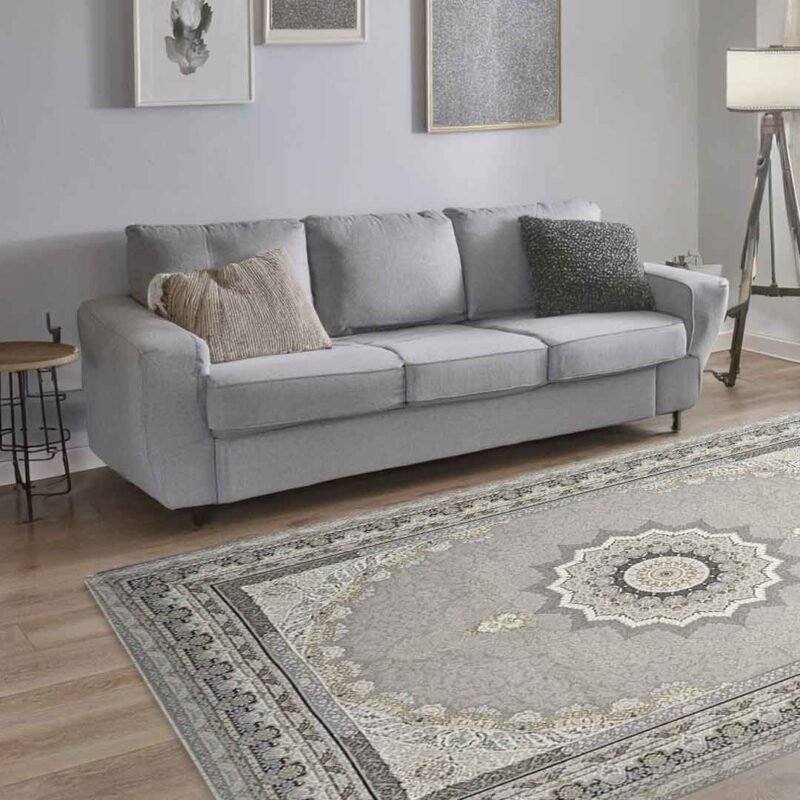 Emerald Delsa Light Grey Rug | E-128 - Image 4