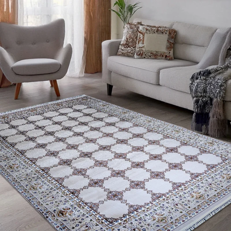 Bukhara Beige Elegance Rug | A636A-E3488-BEIGE/BEIGE - Image 4
