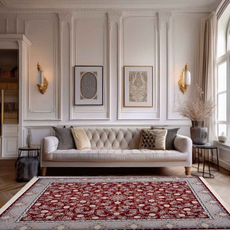 Emerald Pariya Red Rug | E-160 - Image 4