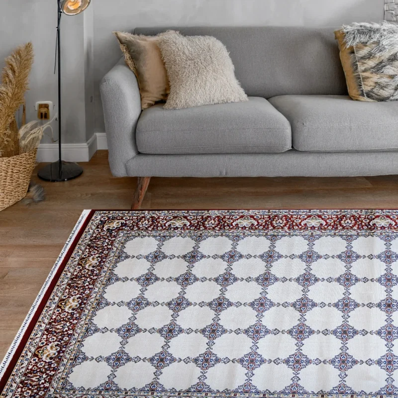 Bukhara Red Beige Elegance Rug | A636B-E3338-RED/BEIGE - Image 2
