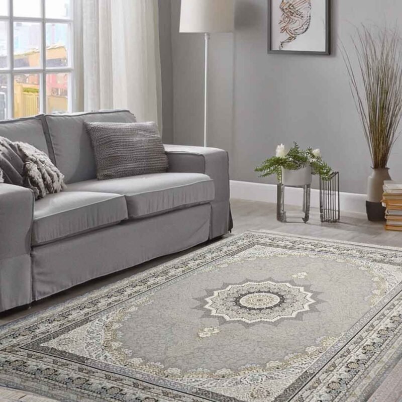 Emerald Delsa Light Grey Rug | E-128 - Image 3