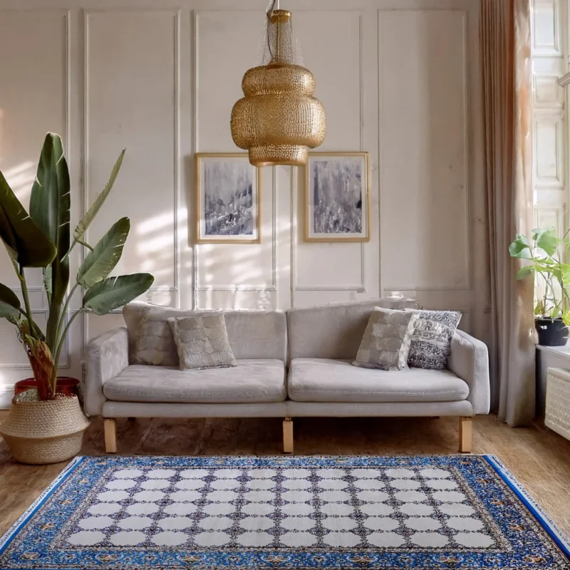 Bukhara Blue Beige Elegance Rug | A636B-E3318-BLUE/BEIGE - Image 2