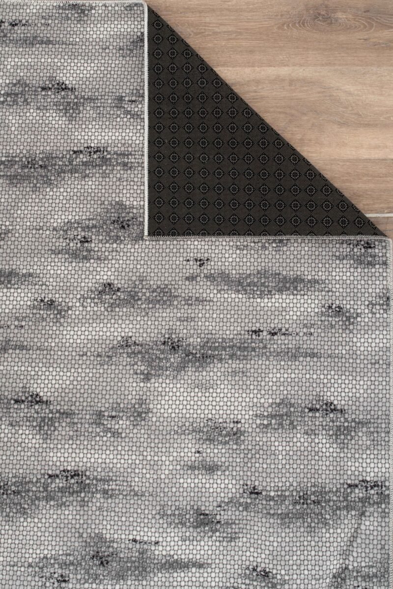 SOFT-4228-GREY - Washable Modern Textured Rug - Image 2
