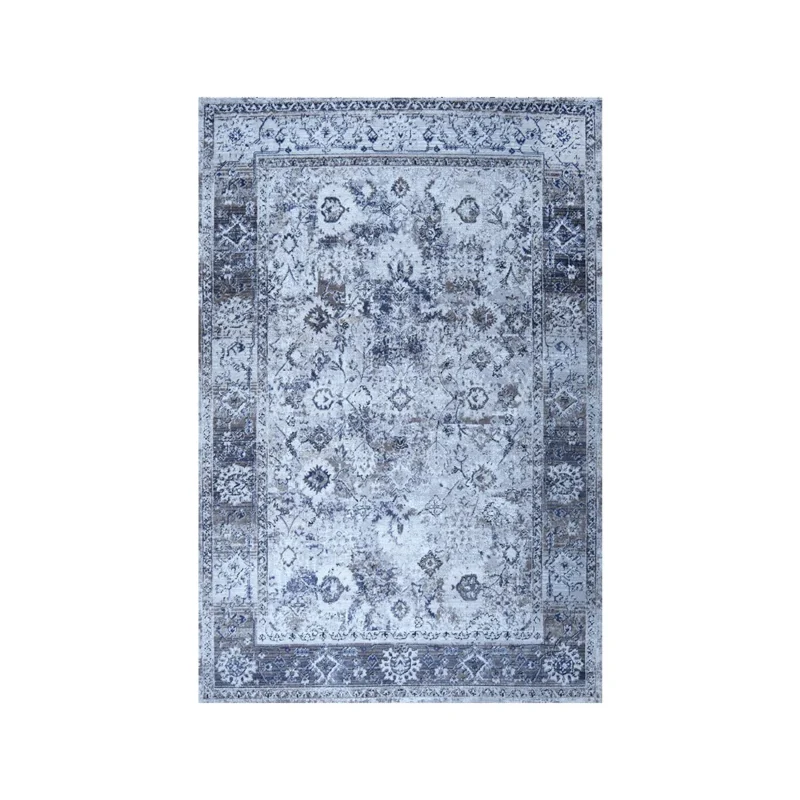 Lorenz Grey Distressed Vintage Rug | B052B