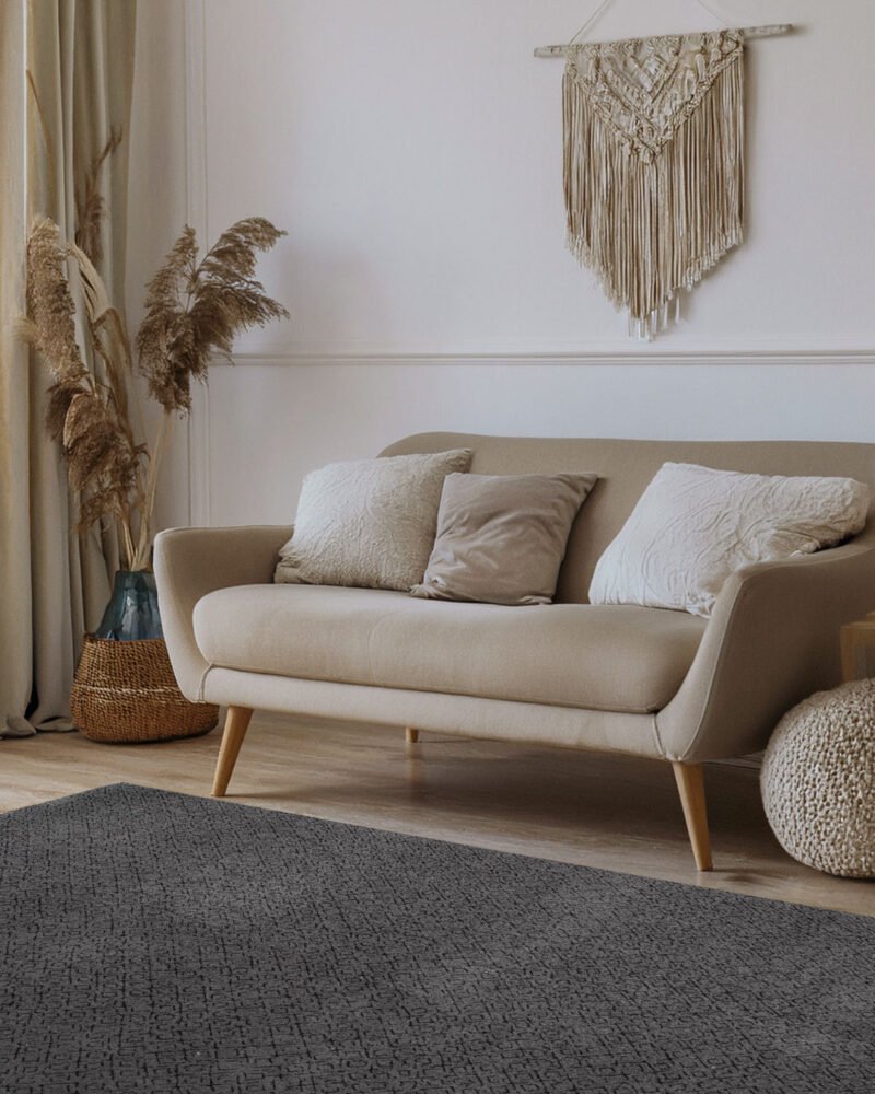 SOFT-2034-ANTHR – Anthracite Textured Rug - Image 5