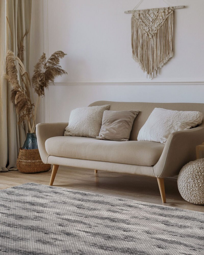 SOFT-4228-GREY - Washable Modern Textured Rug - Image 5