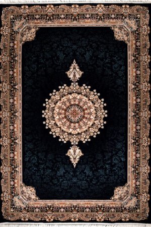 SAPPHIRE Classic Navy Medallion Rug | 8418D E3366 NAVY/NAVY